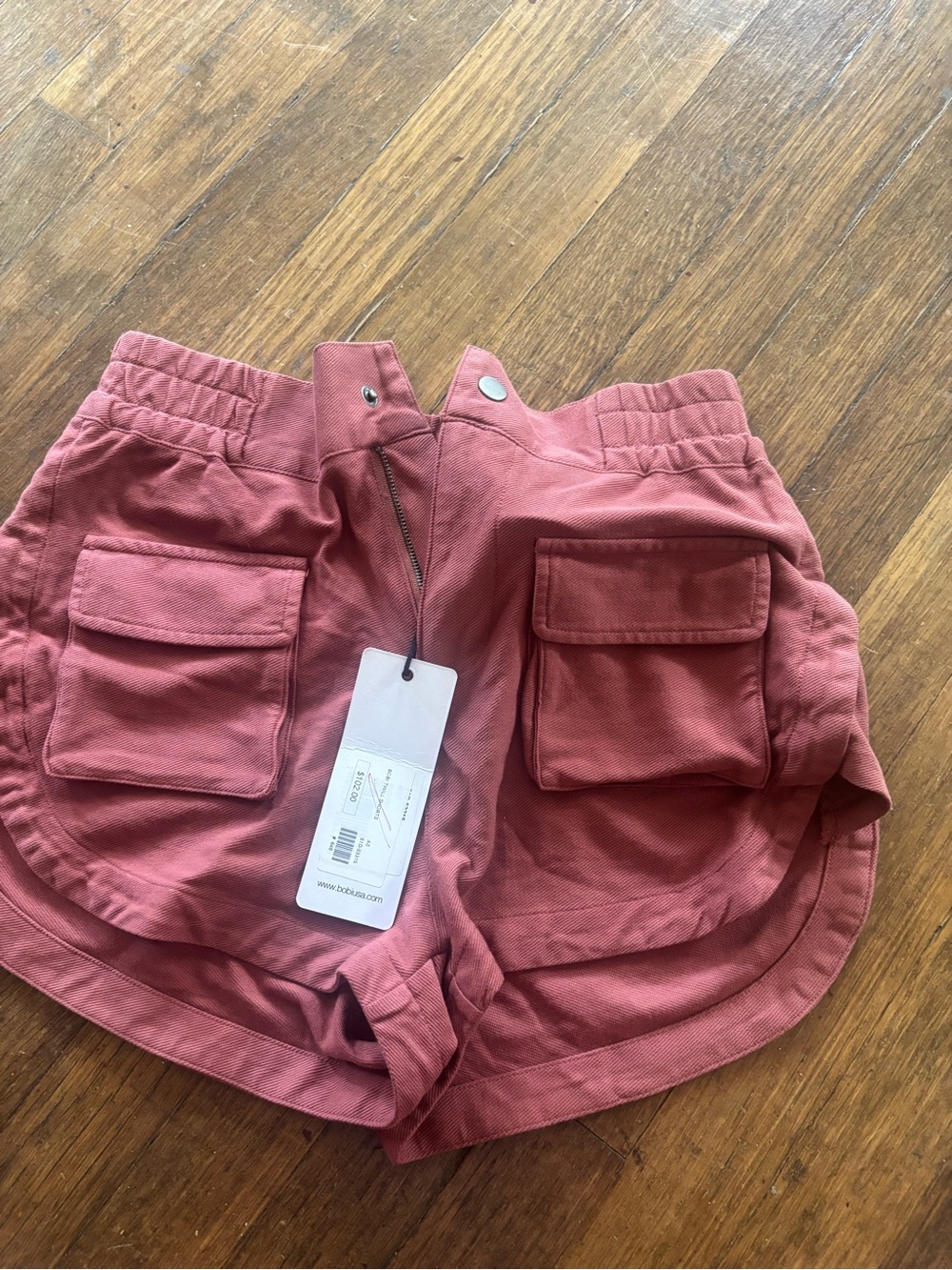 bobi Cargo Shorts in Dusty Rose